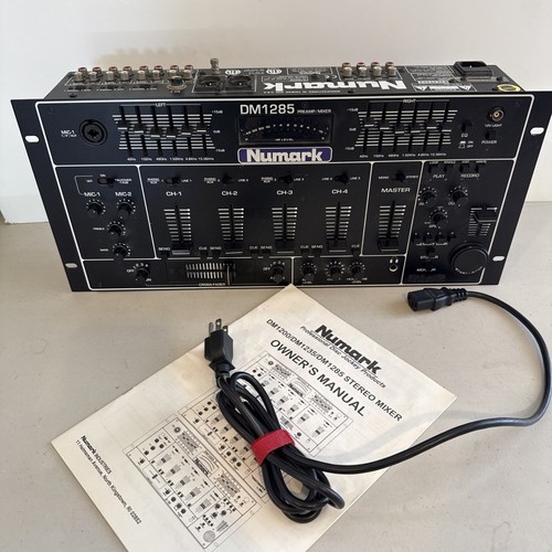 Numark dm1285 channel analog - numark,