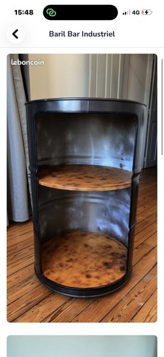 Bar industriel baril - , meuble