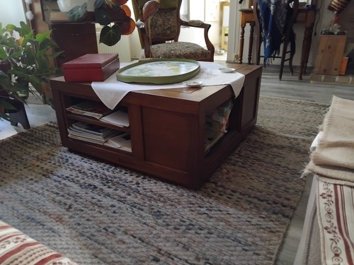 Table basse teck - table,