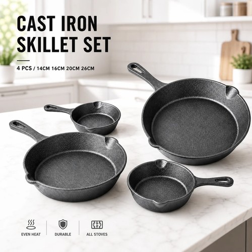 Set poeles fonte - set, 4