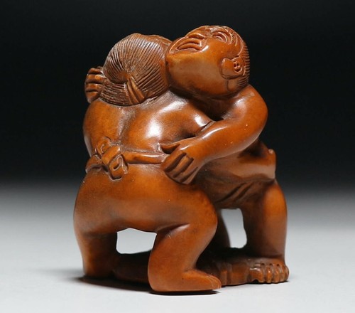 Ancien sumo japonais netsuke - ancien,