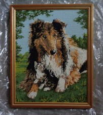 tableau canevas chien berger