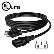 UL 6ft AC Power Cord Cable