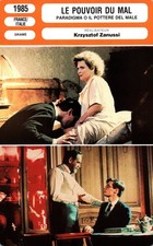 Fiche Cinéma - KRZYSZTOF ZANUSSI. LE POUVOIR DU MAL. 1985