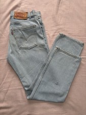 Vintage 90s USA Made Levi 501 Straight Leg Blue Jeans W32 L30 mens 1