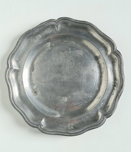 Assiette étain 18ème - étain, du