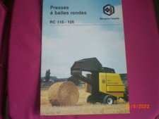 ADVERTISING BROCHURE RIVER CASALIS RC115/25 ROUND BALL PRESSES