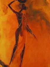 L'autoctone 2: Small Oil Signed Painting