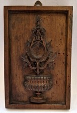 Carved Solid Wood Fob Watch Holder, Napoleon III