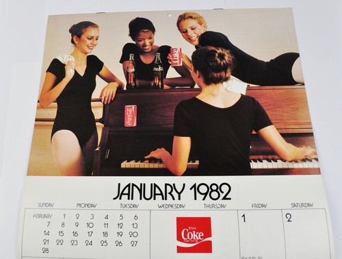 Calendrier coca cola 1982 - coca-cola, usa