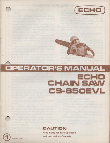 Echo chain saw operator - echo,