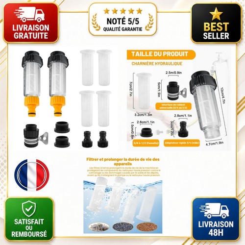 Lot filtres eau 3 4 - de,