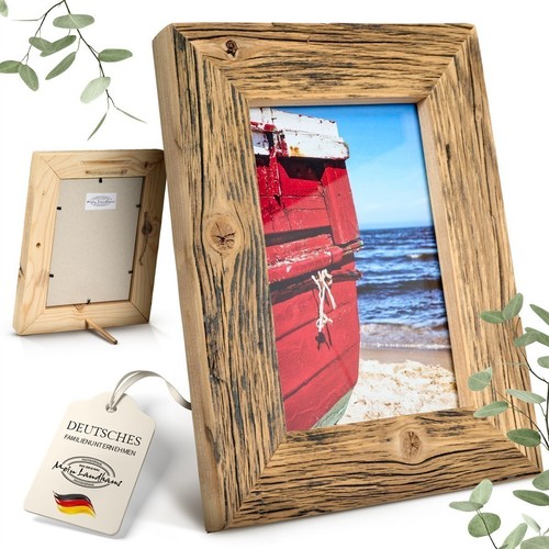 Cadre photo bois vintage - cadre, en