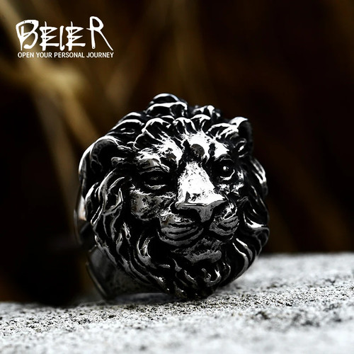 Bague acier inoxydable tête - acier,