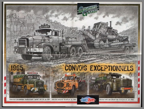 Poster camion rétro berliet - rétro,