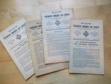 JEU D' ECHECS - 4 X BULLETIN