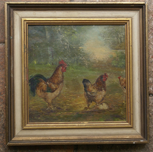 Les poules tableau - , sans
