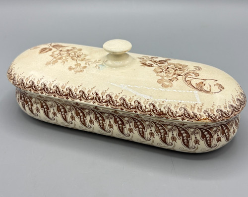 Ancien porte savon faïence - porte,
