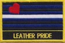 Patch rectangulaire brodé en