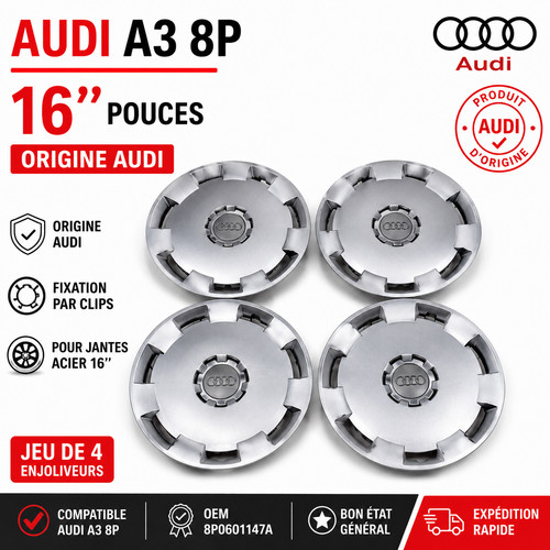 Enjoliveurs audi 8p 16 - “4, a3