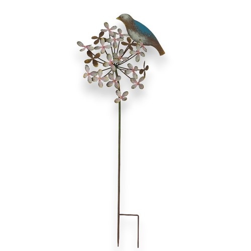 Tuteur fleur oiseau