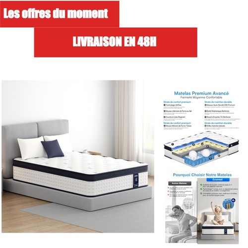 Matelas hybride 140x190 - hybride, h3