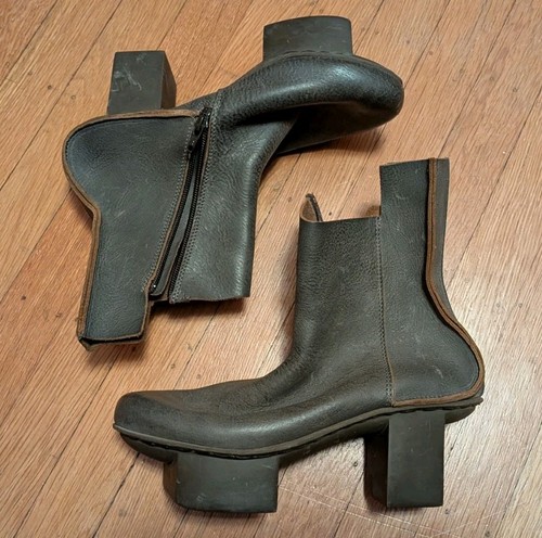 Vintage trippen green leather - green,