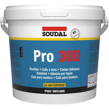 Soudal Colle à Bois Pro 30P D3 5 KG pour Travaux Manuels Blanche Étanche