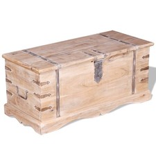 Coffre de rangement Banc boîte de rangement pour maison Bois d'Acacia vidaXL
