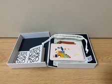 LOEWE x Suna Fujita Hamster Fragment Coin Card Holder Nappa Calfskin Talc