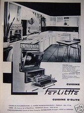 ADVERTISEMENT 1960 FERLITHE ELITE KITCHEN BLOCKS PLATES - ADVERTISING 