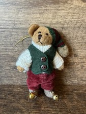 Bearington Bears Mini Bear Willie Evergrow Ornament Bear Elf Bells On Shoes