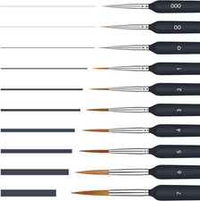 10 Pièces Détail Pinceau Fin