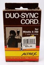ALTREX DUO-SYNC CORD FOR MINOLTA X-700 - NICE!