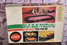 Vintage Cox Baja Volkswagen Bug Raceway Slot Car Set in Original Box