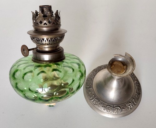 Lampe pétrole verre - à,