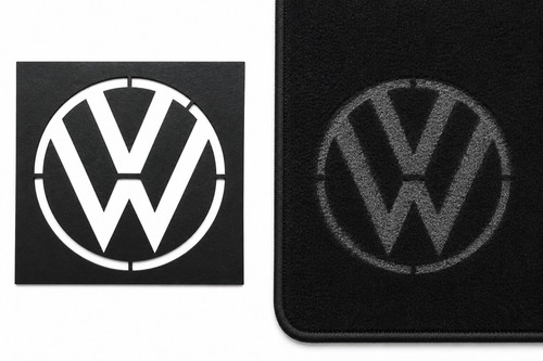 Pochoir logo volkswagen tapis - logo,
