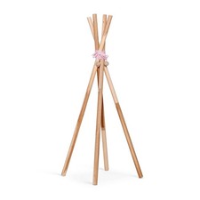 Porte-manteau Tipi rose sur