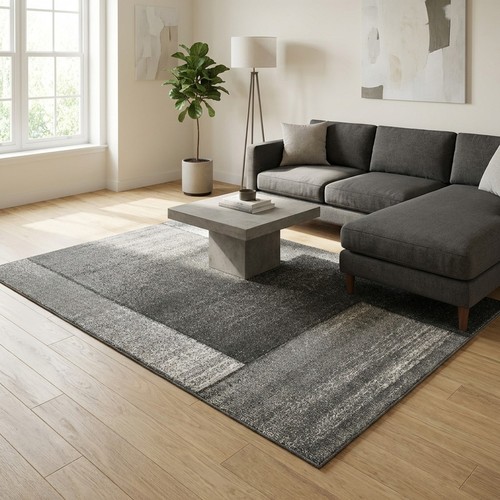 Tapis design salon gris - , funny