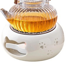 Chauffe Théière, Céramique Réchaud pour Théière, Blanc Chauffe Bougie, Chauff...