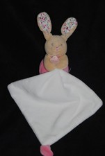 🍀Doudou Lapin Mouchoir Rose