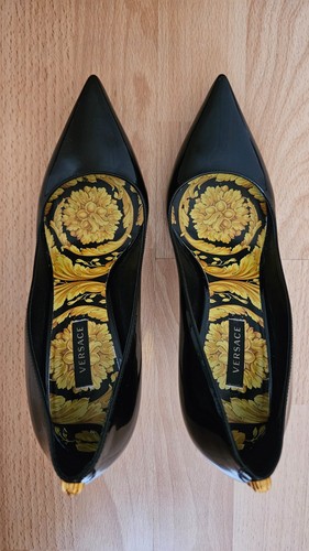 Escarpins noirs versace - noirs,