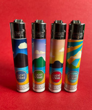 Lot de 4 Briquets à Gaz Clipper Rechargeables Lucky Strike