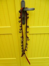 Ancien Collier de cheval 24 grelots d'attelage  Provenance Tibet oriental