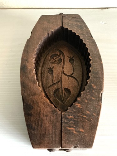 Ancien moule beurre bois - beurre,