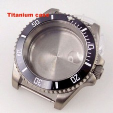 20ATM Diver 40mm Titanium Watch Case Sapphire Glass Fit NH35A ETA2824 120 Clicks