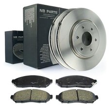 Disques de Frein Ventilé Plaquettes Avant 296 MM pour Nissan Navara D40