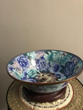 CLOISONNE COUPE BOL VASE POT