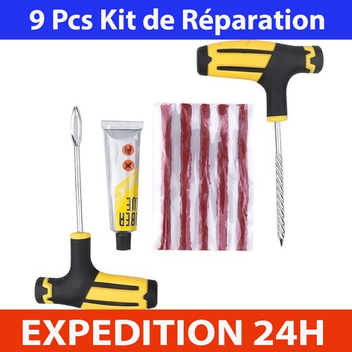 9pcs kit réparation pneu - 9pcs,