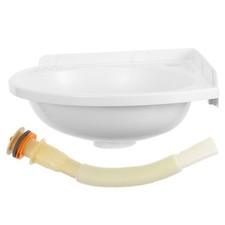  Mini-lave-mains : lavabo mural étroit en plastique – Évier peu encombrant pour